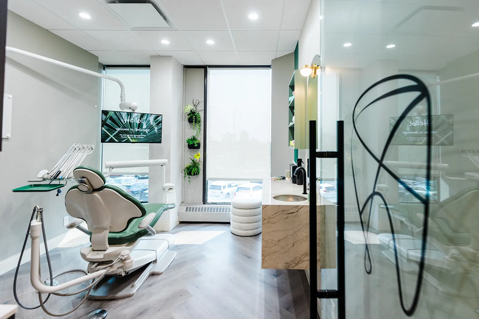 Dental bonding consultation and cosmetic tooth repair at Tooth Bar in Calgary