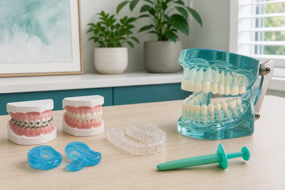 Child jaw development model used when discussing airway-aware orthodontics and oral function