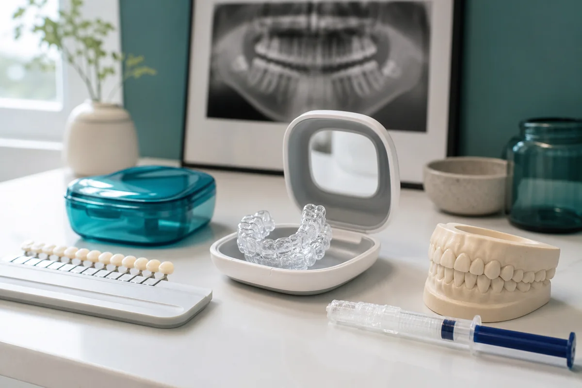 Custom-fitted take-home whitening trays