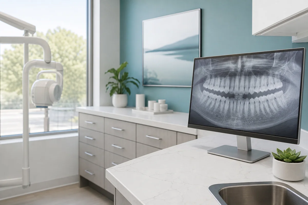 Emergency dental examination in Calgary using dental X-ray imaging