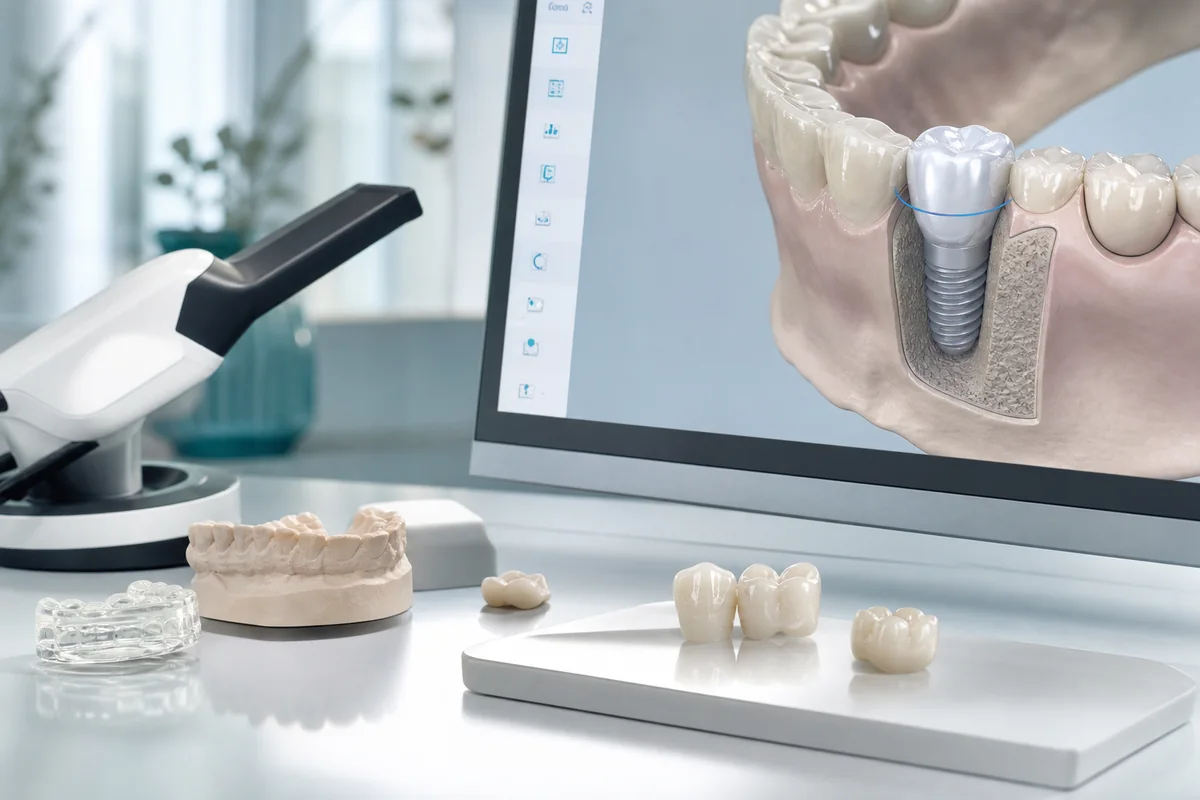 Digital dental scan reviewed as part of a Calgary dental checkup and treatment plan