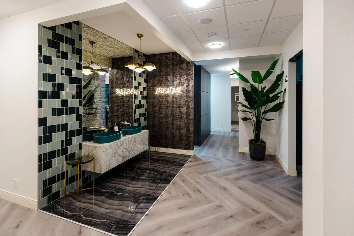 TOOTHbar Dental reception area in southwest Calgary